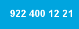 922 400 12 21